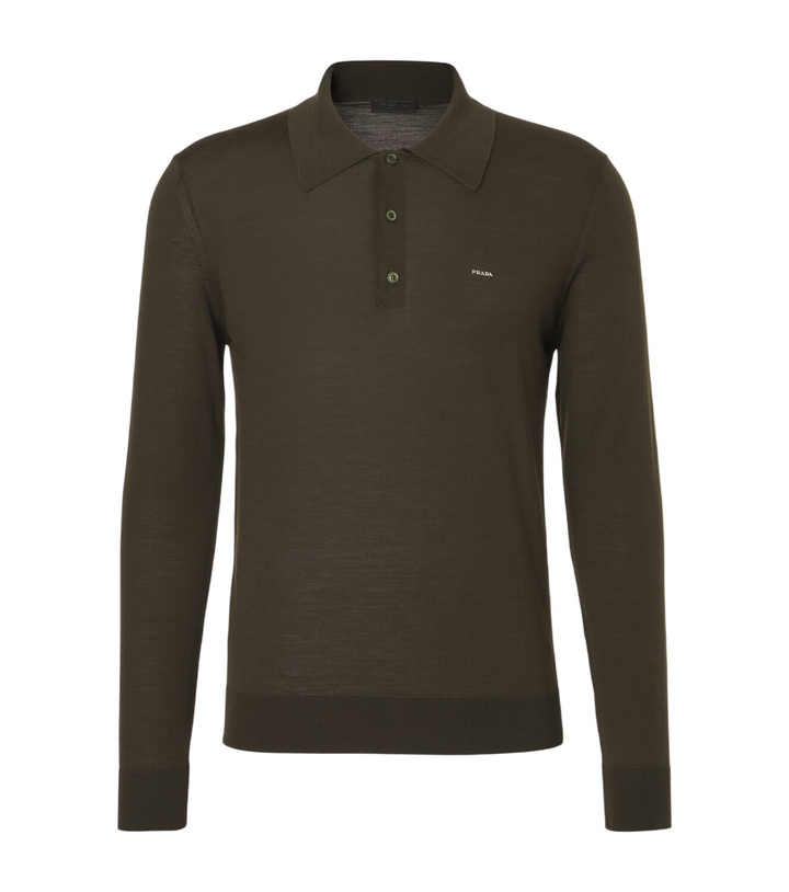 Photo: Prada Virgin wool polo sweater