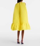 Roksanda Elia caped ruffled cloque minidress