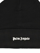 PALM ANGELS Classic Logo Wool Blend Beanie Hat