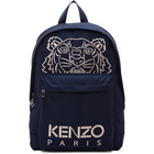 Kenzo Navy Embroidered Tiger Backpack