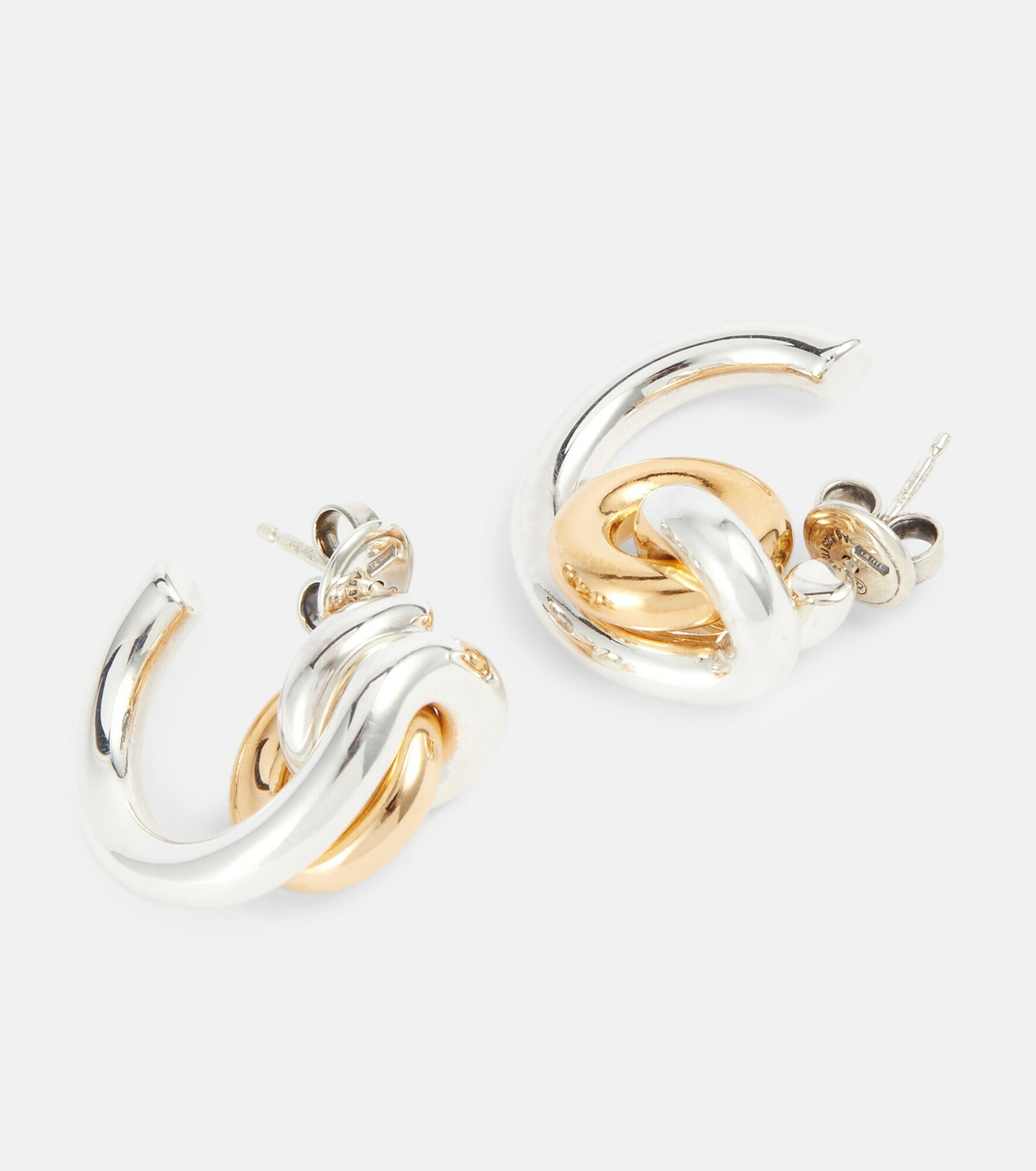 Bottega Veneta - Loop gold-plated hoop earrings Bottega Veneta