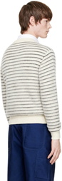 TOM FORD White Brushed Mohair Crew Neck Sweater