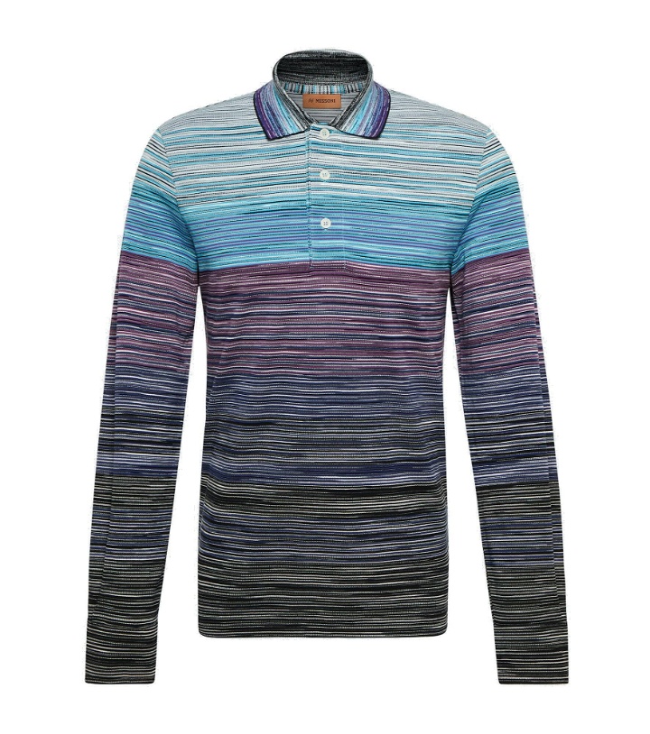 Photo: Missoni - Striped cotton piqué polo sweater
