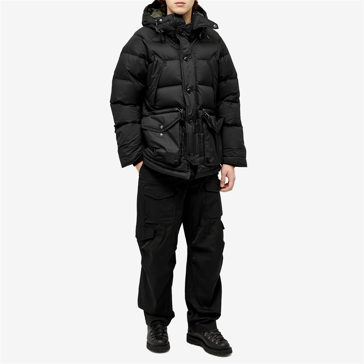 Eastlogue Men's Utility Shield Parka Jacket in Black Eastlogue
