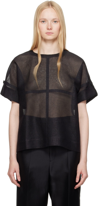 Photo: ISSEY MIYAKE Black Papyrus T-shirt