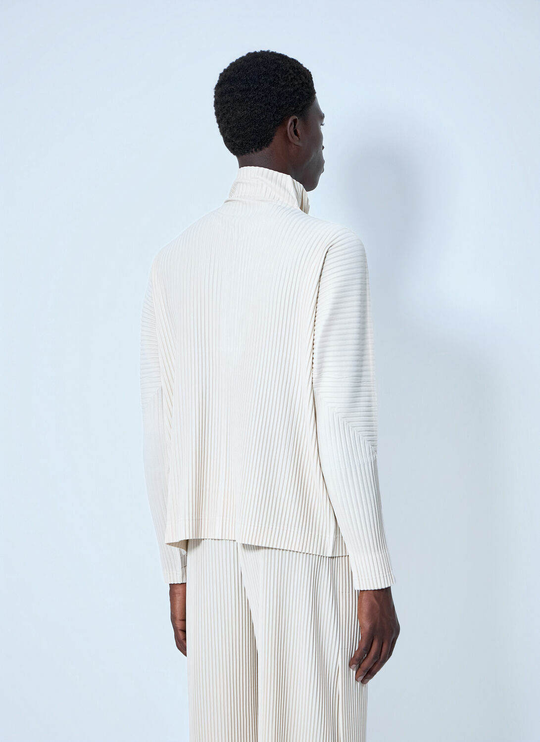 Homme Plissé Issey Miyake Pleated Half Zip Through Top