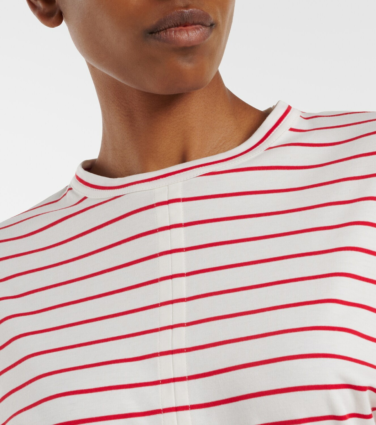 Plan C Striped cotton jersey T-shirt