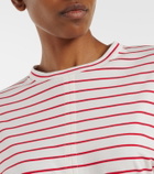 Plan C Striped cotton jersey T-shirt