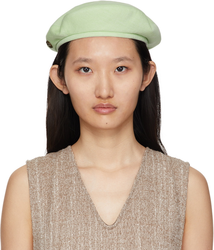 Photo: Maison Michel Reversible Green New Billy Beanie