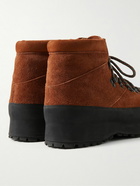 Diemme - Throwing Fits Rosset Rubber-Trimmed Suede Platform Boots - Brown