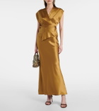 The Sei Silk charmeuse maxi skirt