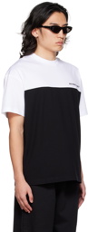 VTMNTS Black & White Numbered Color Block T-Shirt