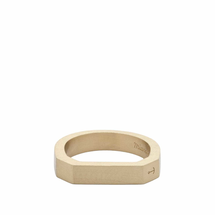 Photo: Miansai Men's Hex Plated Ring in Gold