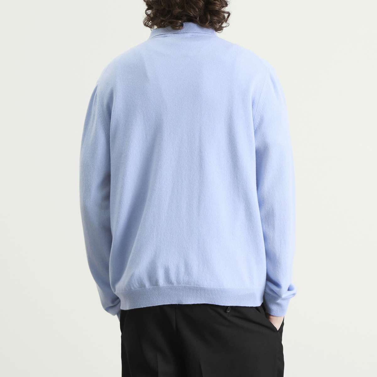 Second/Layer Men's Second Layer Frankie Button Down Polo in Baby Blue