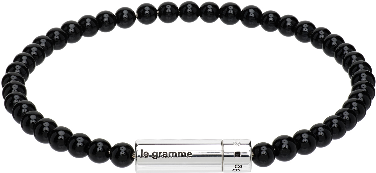 Le Gramme 'Le 11g' Onyx Beads Bracelet Le Gramme