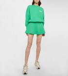 Reina Olga Serena waffle-knit cotton tennis skirt