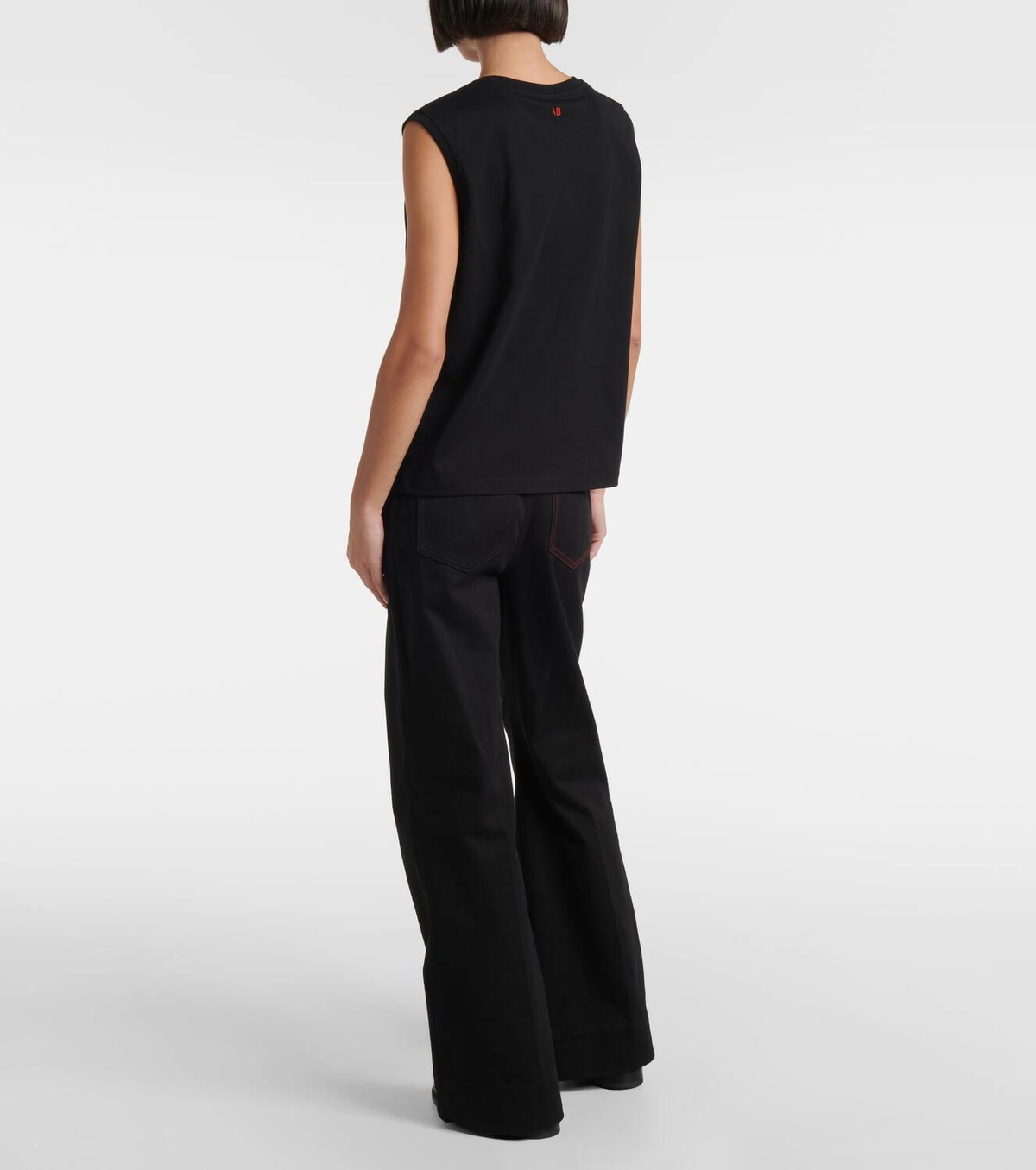 Victoria Beckham Cotton jersey tank top