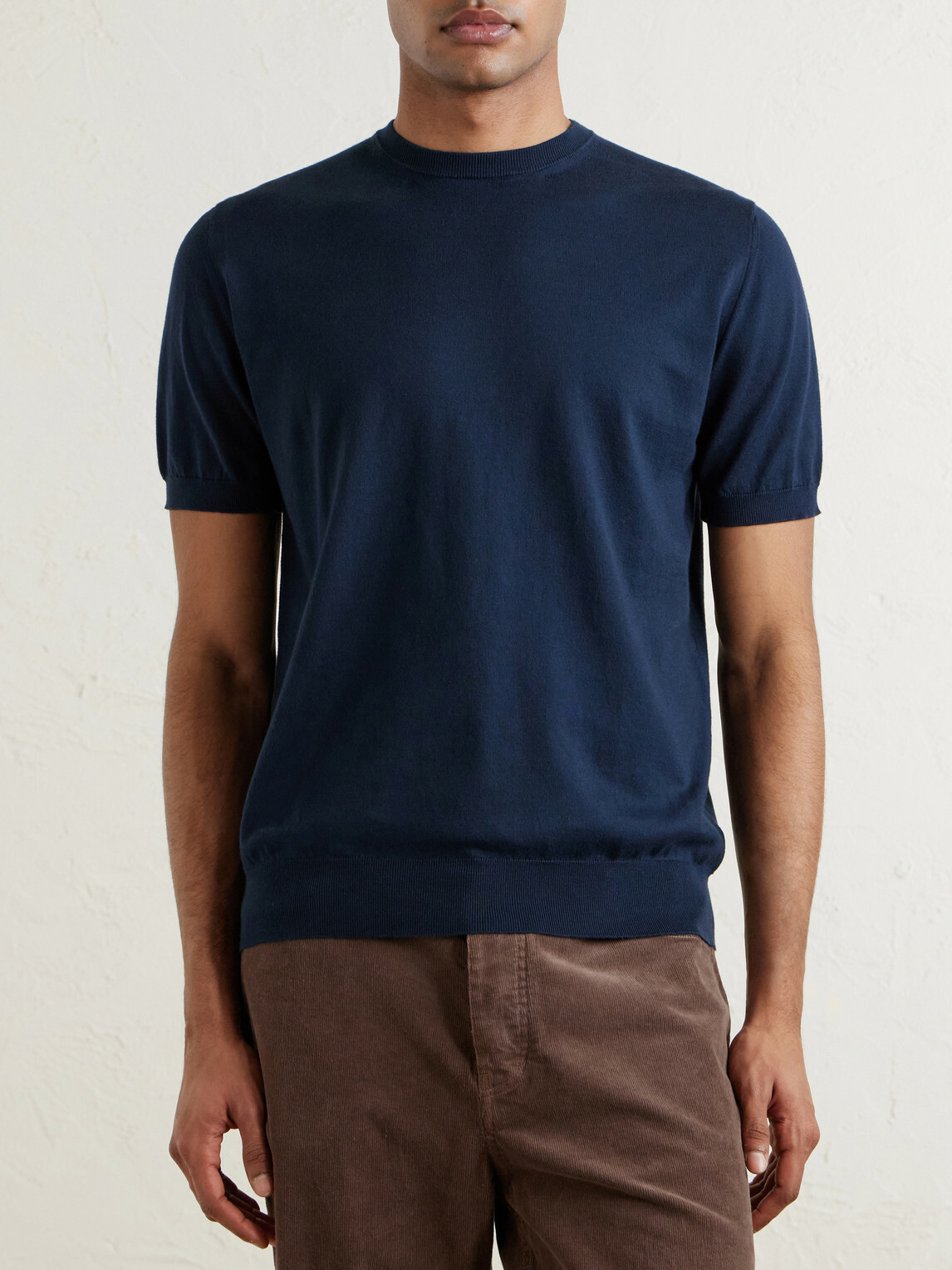 Boglioli - Garment-Dyed Cotton T-Shirt - Blue