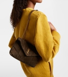 Saint Laurent Puffer Toy suede shoulder bag