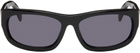 SPENCER BADU Black Rectangular Sunglasses
