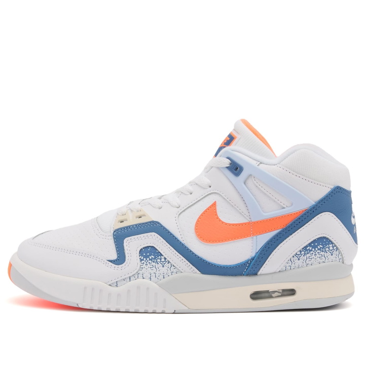 Photo: Nike Air Tech Challenge Ii QS Sneaker in White/Blue/Ivory