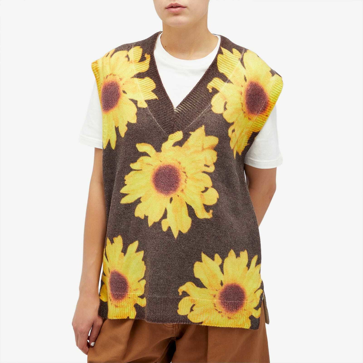 JW Anderson Women's Printed Vest in Dark Brown