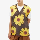 JW Anderson Women's Printed Vest in Dark Brown
