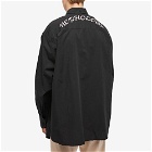 Fred Perry x Raf Simons Oversized Shirt in Black