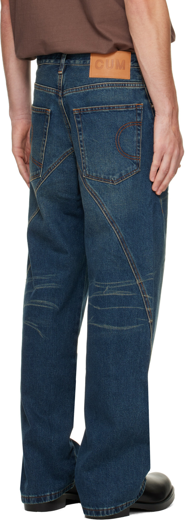 Edward Cuming Blue Side-Dart Jeans