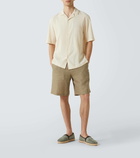 Sunspel Checked cotton bowling shirt