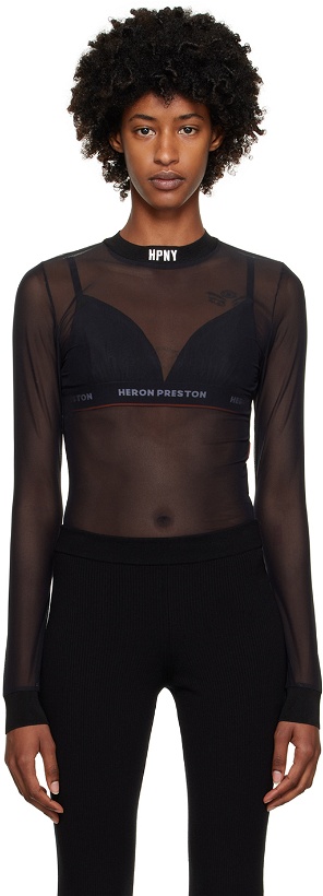 Photo: Heron Preston Black 'HPNY' Bodysuit