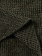 James Perse - Waffle-Knit Cashmere Sweater - Green