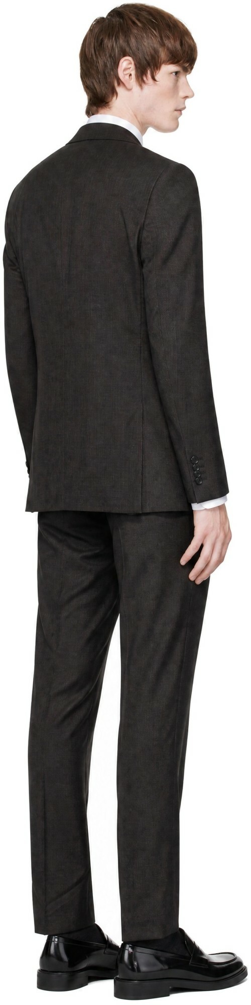 BOSS Brown Single-Breasted Suit