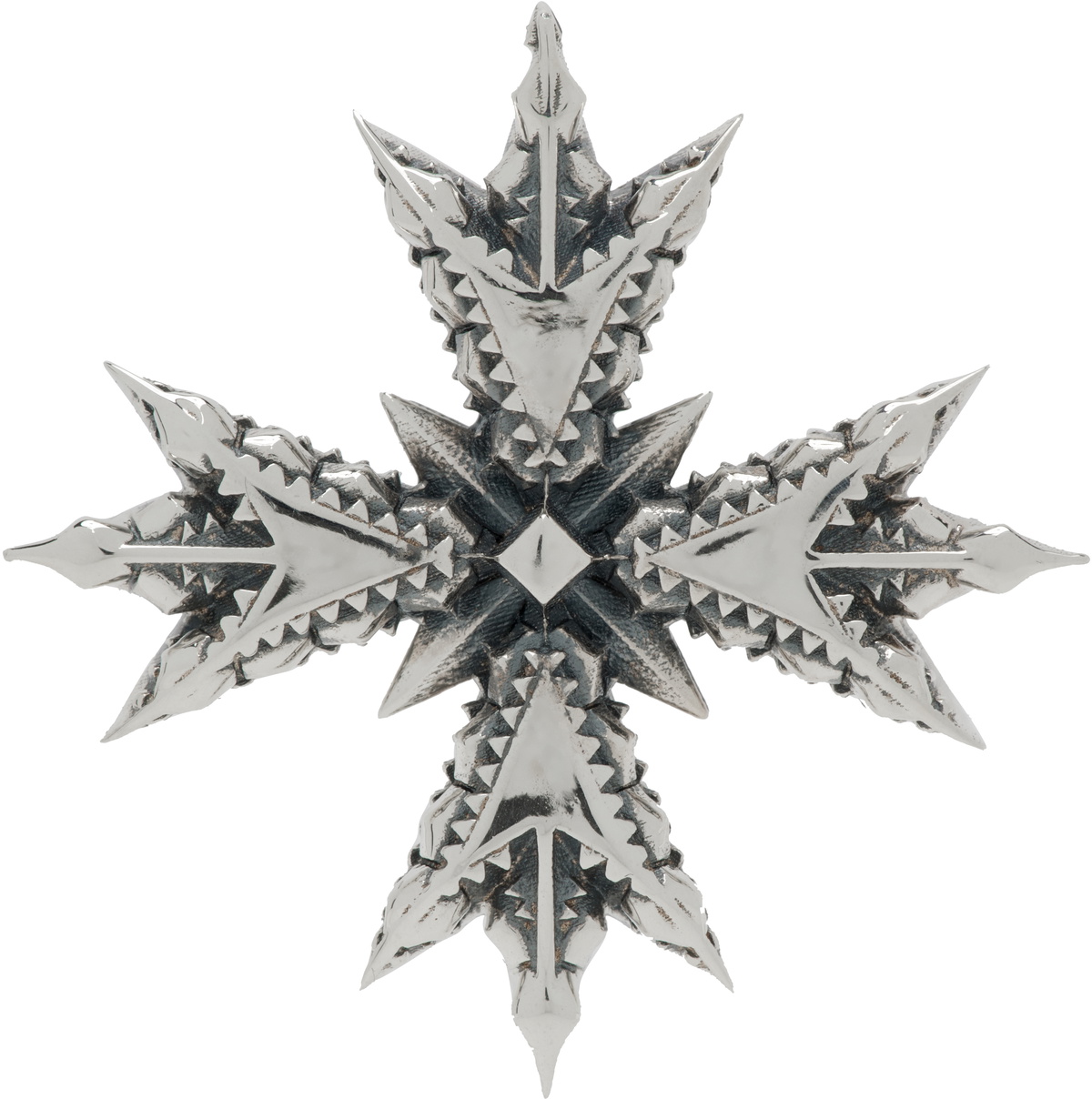 Emanuele Bicocchi Silver Crest Brooch