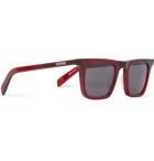 Native Sons - Vincent Square-Frame Acetate Sunglasses - Red