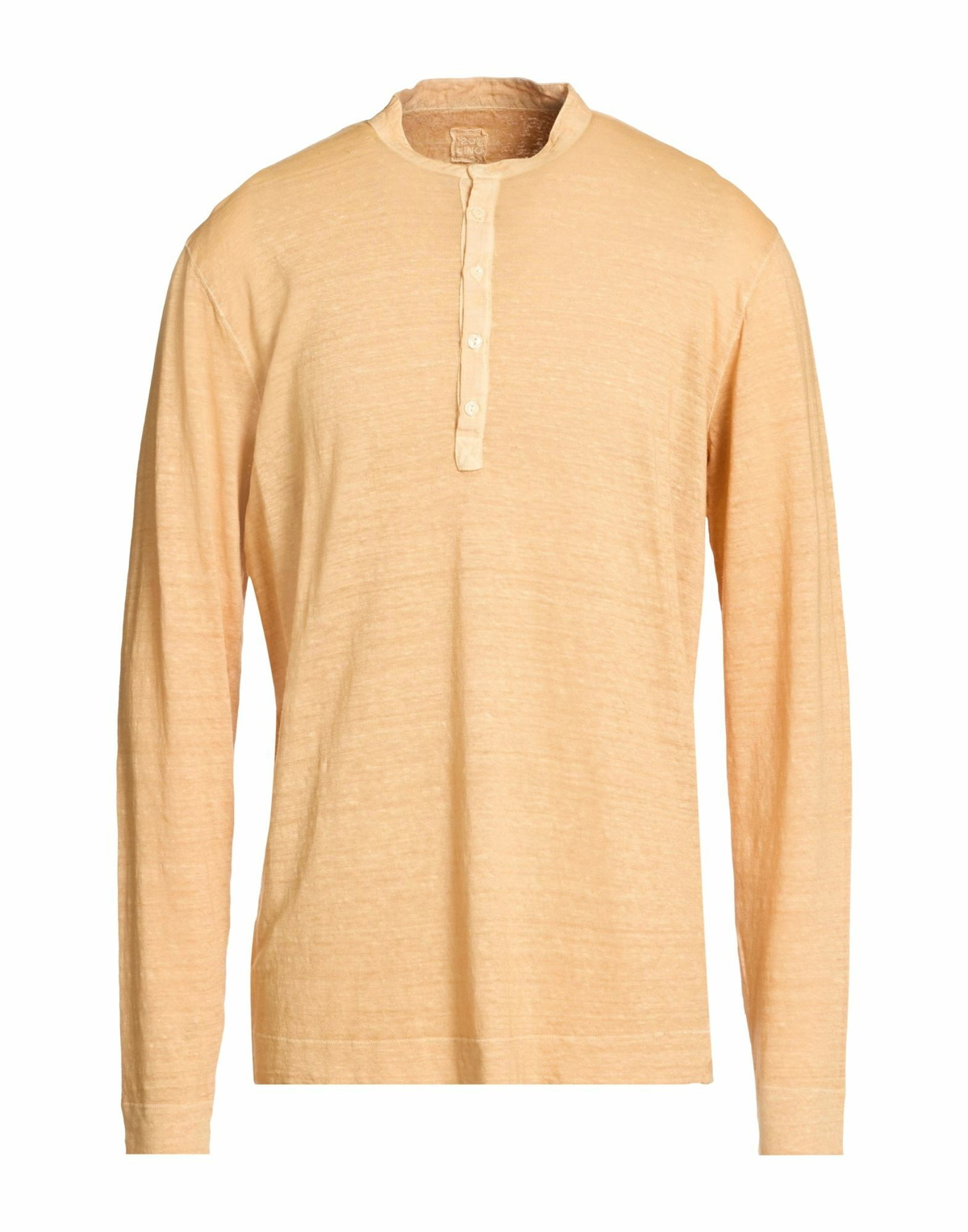 120% Lino Mens T-shirt Apricot