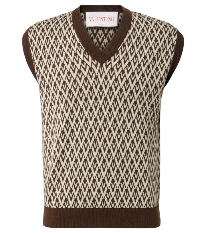Photo: Valentino Toute La V virgin wool sweater vest