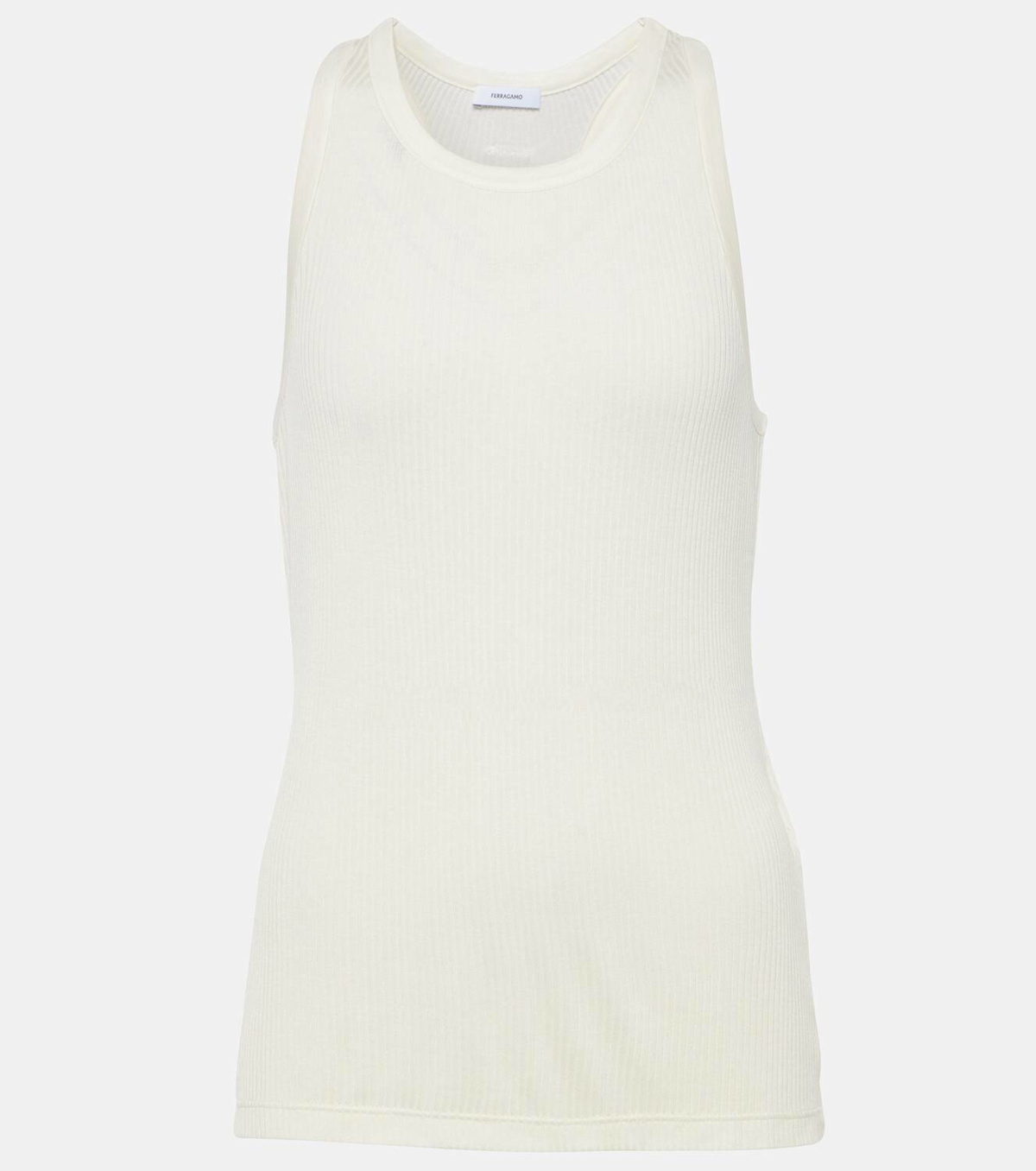 Ferragamo Silk and cupro jersey tank top