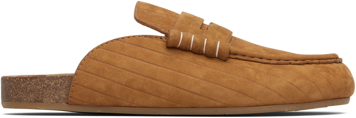 JW Anderson Tan Stitch Loafers