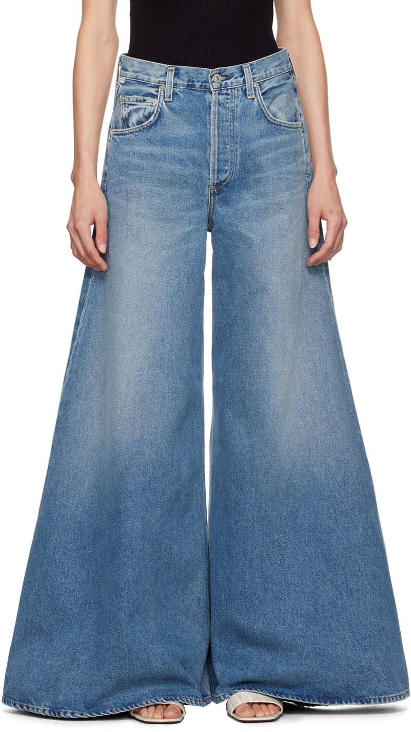 デニム・ジーパン CITIZEN OF HUMANITY Women Denim Pants 21493011 Q CITIZ PICA Citizens of Humanity - Paloma Baggy Dark Denim Jean
