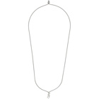 Bottega Veneta Silver Pendant Necklace