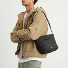 Topologie Besace Sling Bag in Black Puffer 