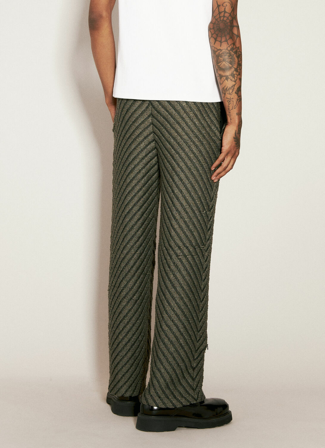 Isa Boulder Diagonal Knit Pants