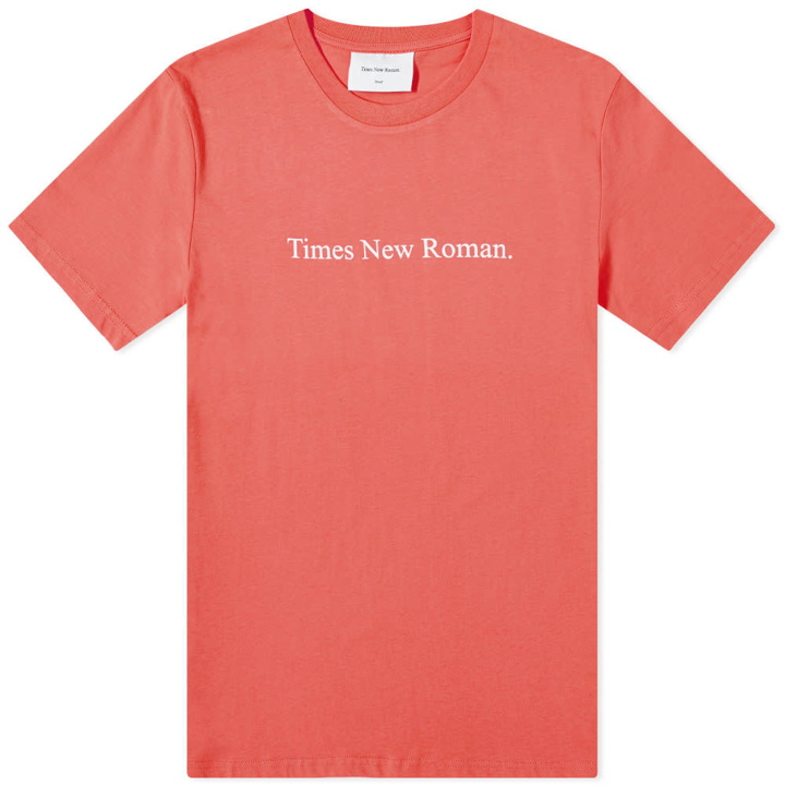 Photo: Times New Roman Chest Logo Organic Tee