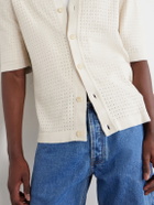 Corridor - Pointelle-Knit Organic Cotton Shirt - Neutrals