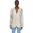 Marine Serre Multicolor Silk Regenerated Lounge Shirt