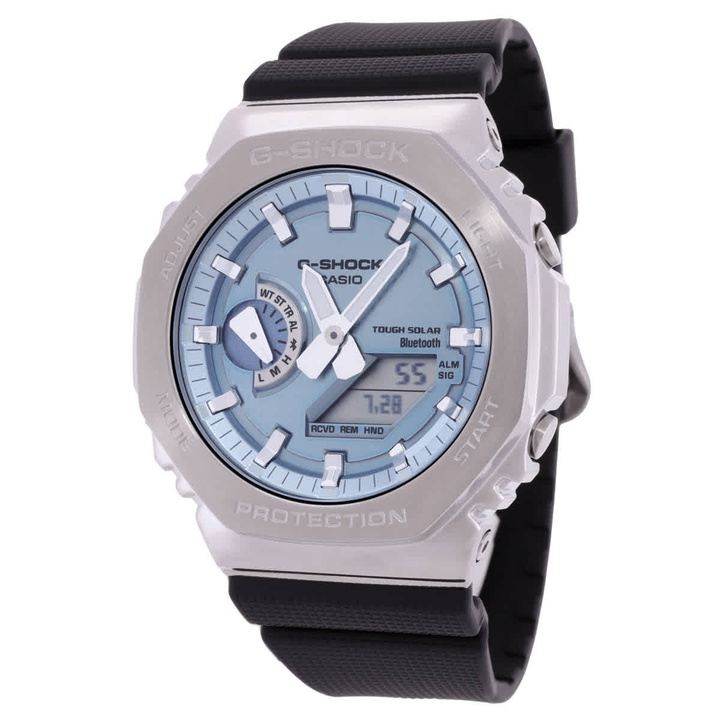 Photo: Casio G-Shock Alarm Analog-Digital Blue Dial Watch GBM-2100A-1A2DR