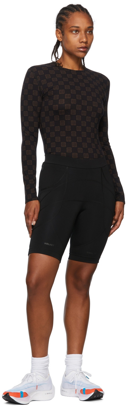 HELIOT EMIL Black Atra Shorts