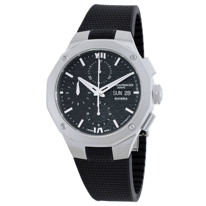 Photo: Baume et Mercier Riviera Chronograph Automatic Black Dial Mens Watch M0A10864