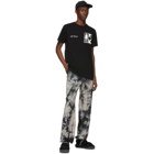 Off-White Black and Blue Tie-Dye Lounge Pants